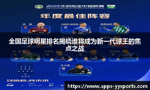 全国足球明星排名揭晓谁将成为新一代球王的焦点之战